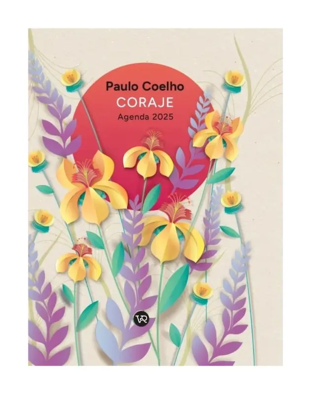 Agenda Paulo Coelho 2025 - Cartone: Coraje / Flores Amarillas