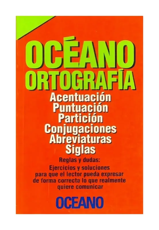 Diccionario Océano Ortografía (Nuevo)