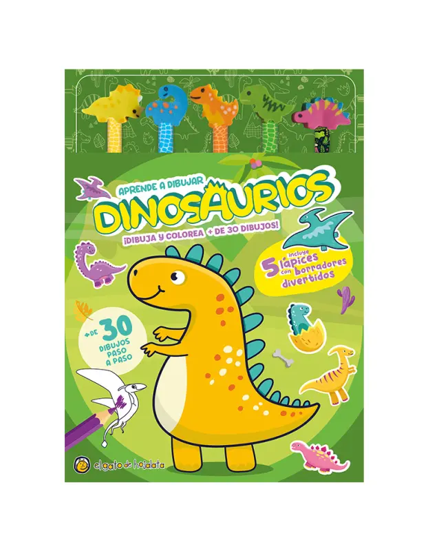 Lapices Y Borradores De Colores: Dinosaurios
