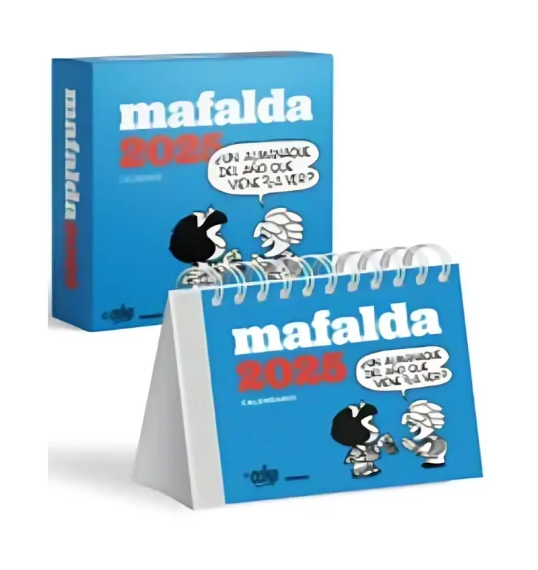 Mafalda 2025 Calendario Caja - Turquesa