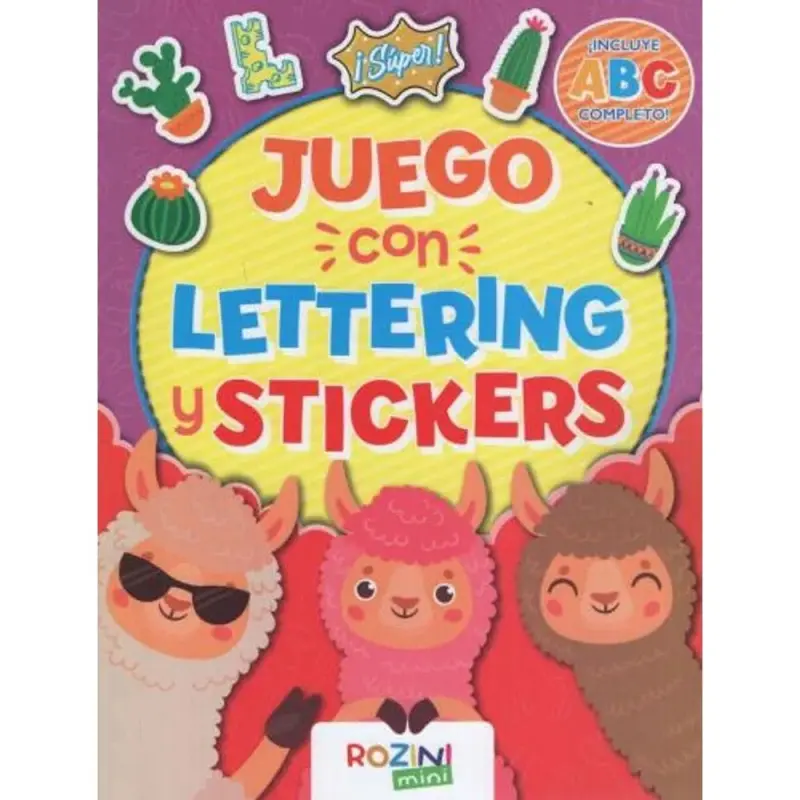 Juego Con Lettering Con Stickers Y Stencils