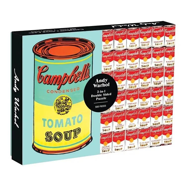 Puzzle Doble Cara Andy Warhol Campbell's Soup Cans 500 Piezas