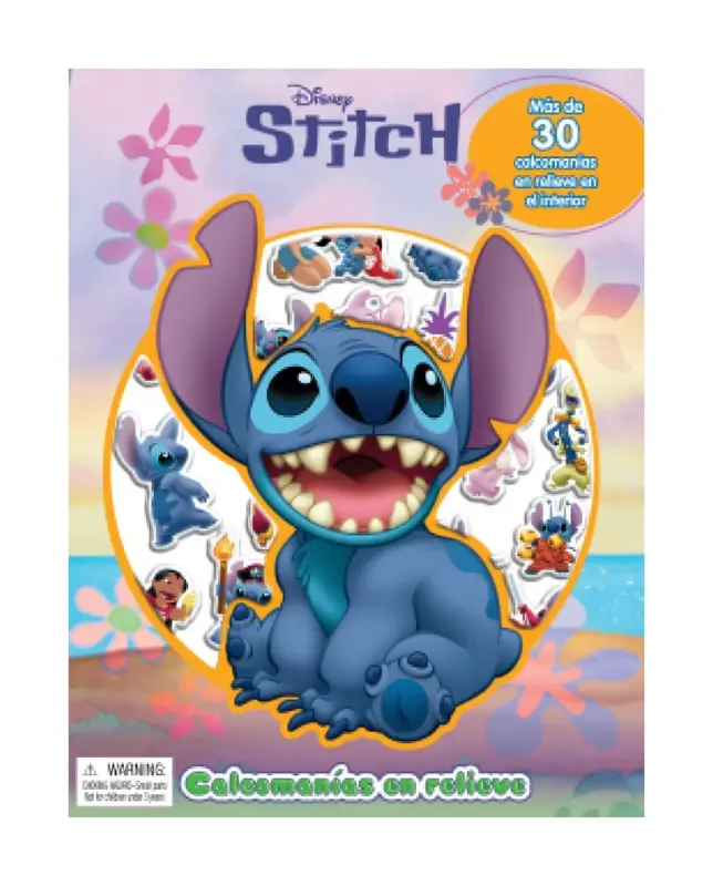 Disney Stitch Calcomanias En Relieve