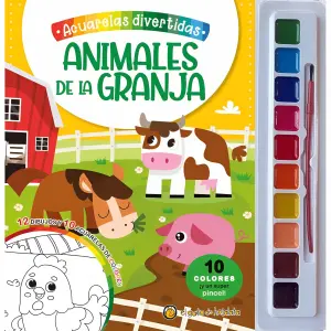 Acuarelas Divertidas: Animales De La Granja