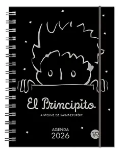 AGENDA 2026 EL PRINCIPITO - NEGRA - ANILLADA