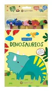 Dinosaurios *crea Arte: Lápices, Borradores Y Stickers*
