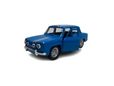 Renault R8. Auto Miniatura Welly. Escala 1:34 1:36 - Renault R8 1960s - Azul