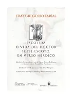 Escotidad O Vida Del Doctor Sutil Escoto En Verso Heroico