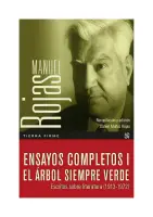 Ensayos Completos I, El Árbol Siempre Verde, Escritos Sobre Literatura (1913 - 1972)