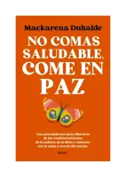 No Comas Saludable, Come En Paz