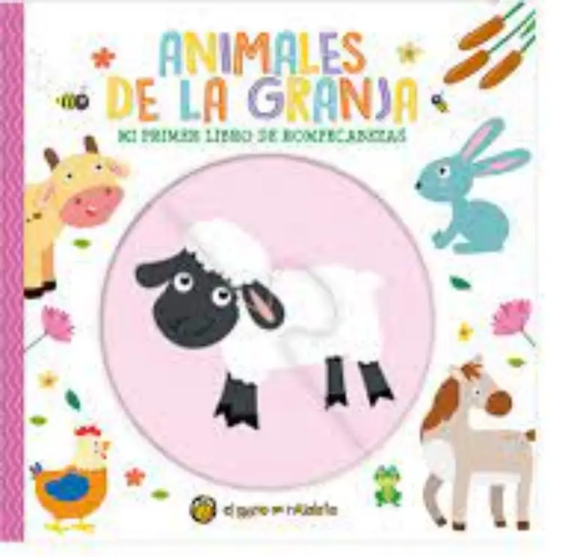 Animales De La Granja - Mi Primer Libro De Rompecabeza