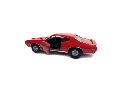 1969 Pontiac Gto. Auto Miniatura Welly Escala 1:34 1:36 - Pontiac Gto De 1969 - Rojo