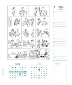 Quino 2025 Encuadernada Turquesa