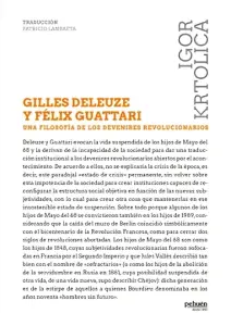 Gilles Deleuze Y Félix Guattari. Una Filosofía De Los Devenires Revolucionarios