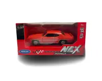 1969 Pontiac Gto. Auto Miniatura Welly Escala 1:34 1:36 - Pontiac Gto De 1969 - Rojo