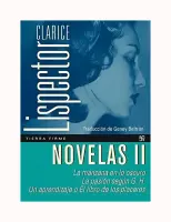 Novelas Ii. La Manzana En Lo Oscuro - La Pasion Segun G. H. - Un Aprendizaje O El Libro De Los Placeres
